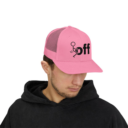 Trucker Hat — Stick Figure F*uck ‘Off’ Graphic Snapback