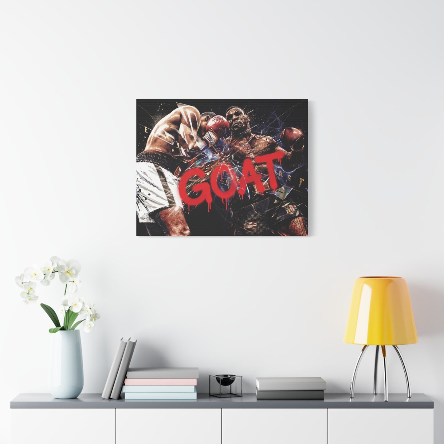 G.O.A.T. Boxer Canvas Wall Art Print