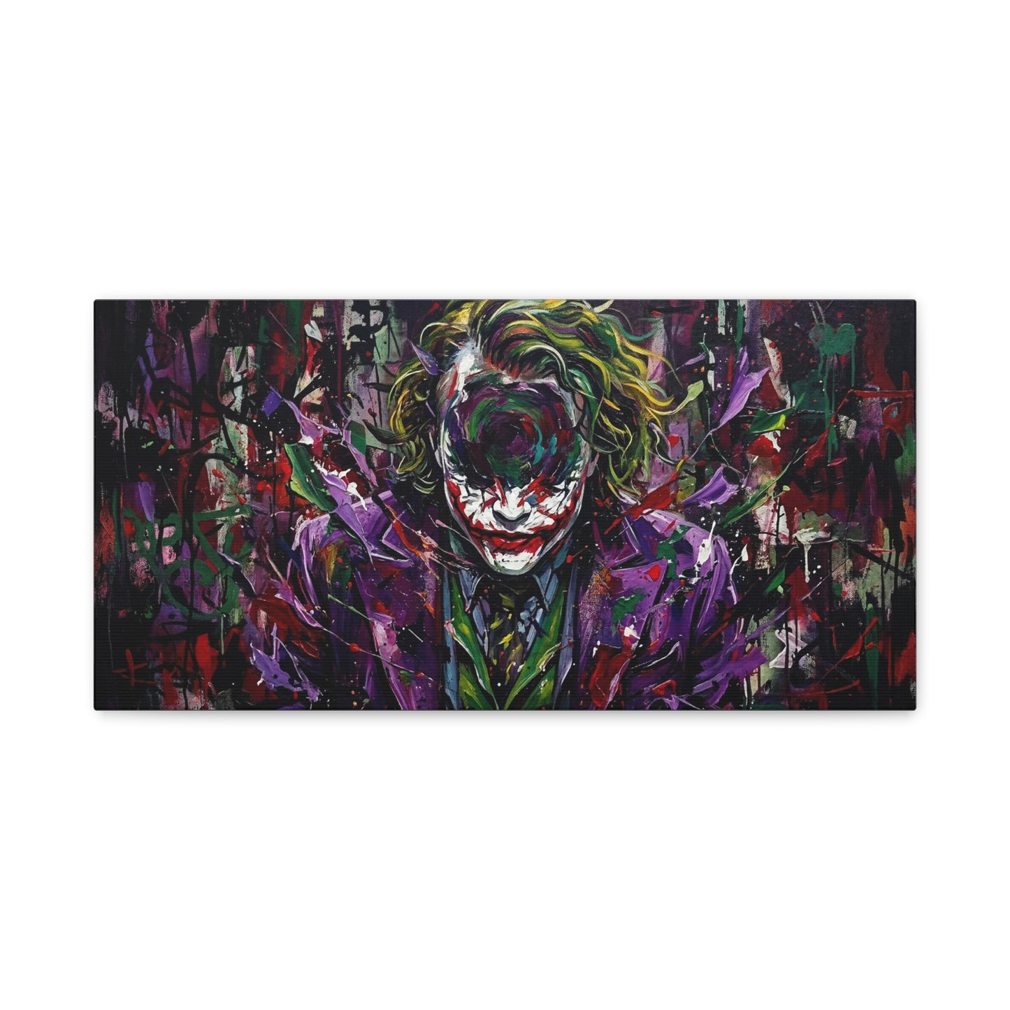 Joker Mental Health Abstract Portrait Canvas