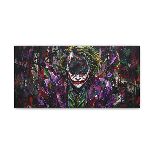 Joker Mental Health Abstract Portrait Canvas