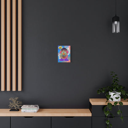 Mr. Head Abstract Canvas Wall Art Print — Matte Stretched Canvas