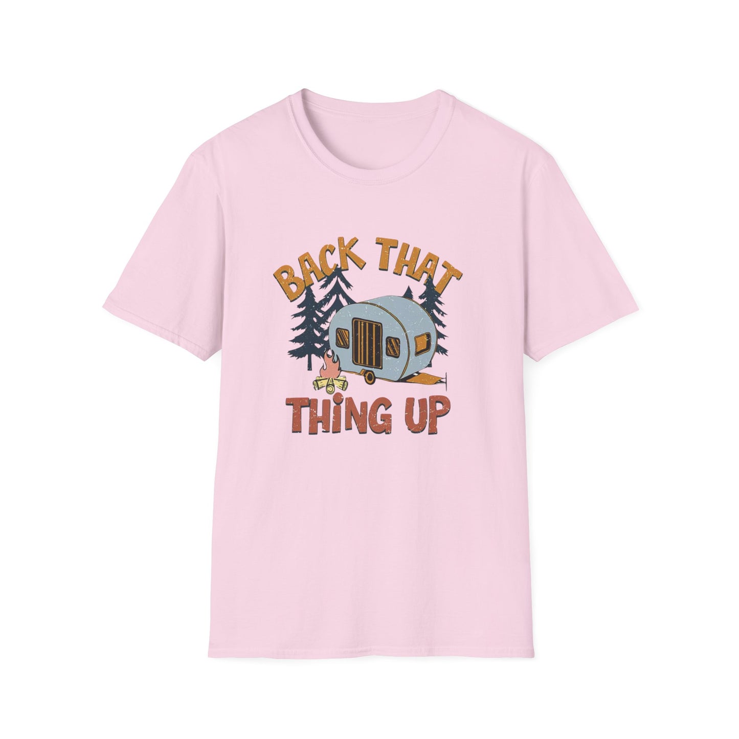 RV Camping T-Shirt — "Back That Thing Up" Retro Camper Graphic Tee