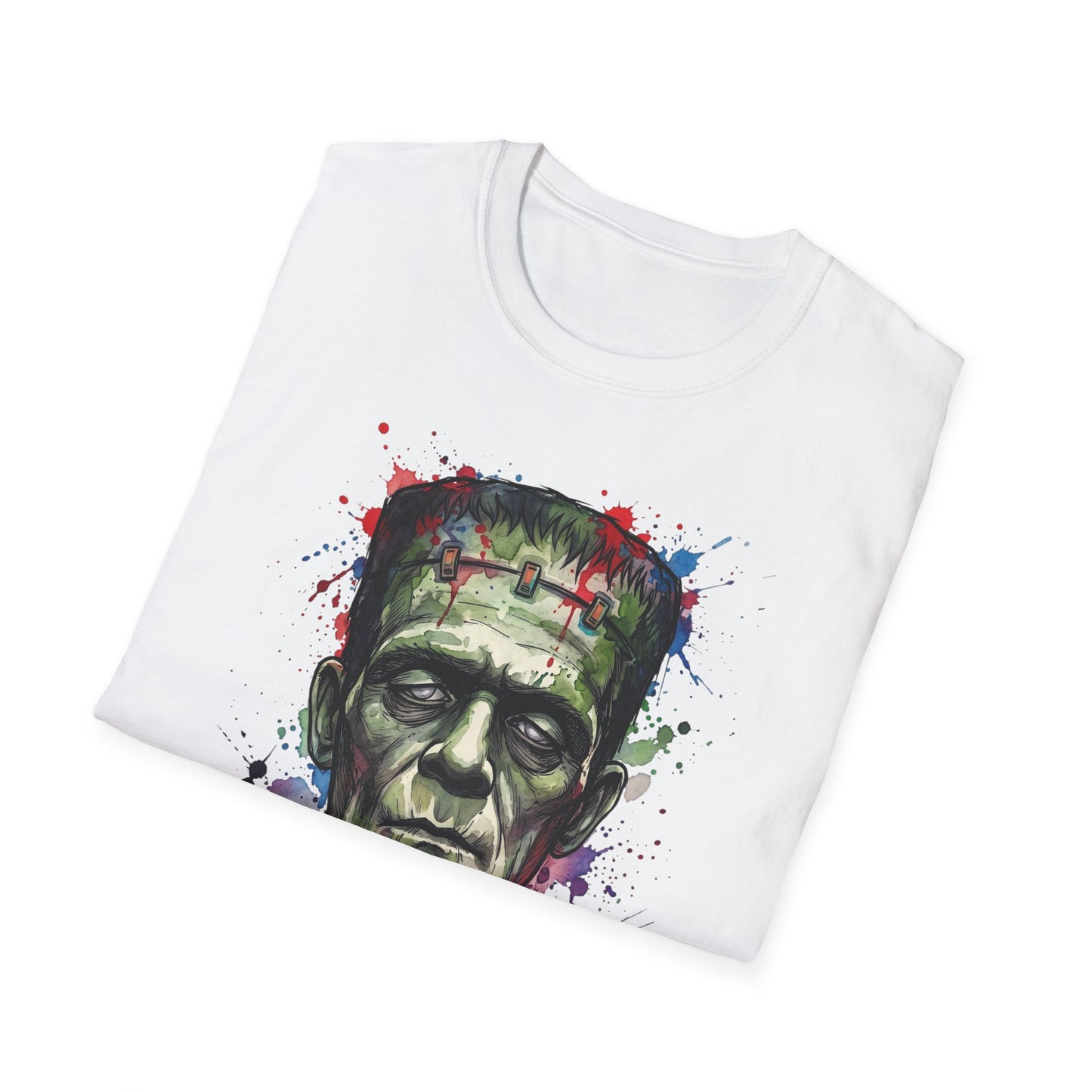Frankenstein Watercolor Portrait T-Shirt