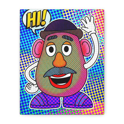 Mr. Head Abstract Canvas Wall Art Print — Matte Stretched Canvas