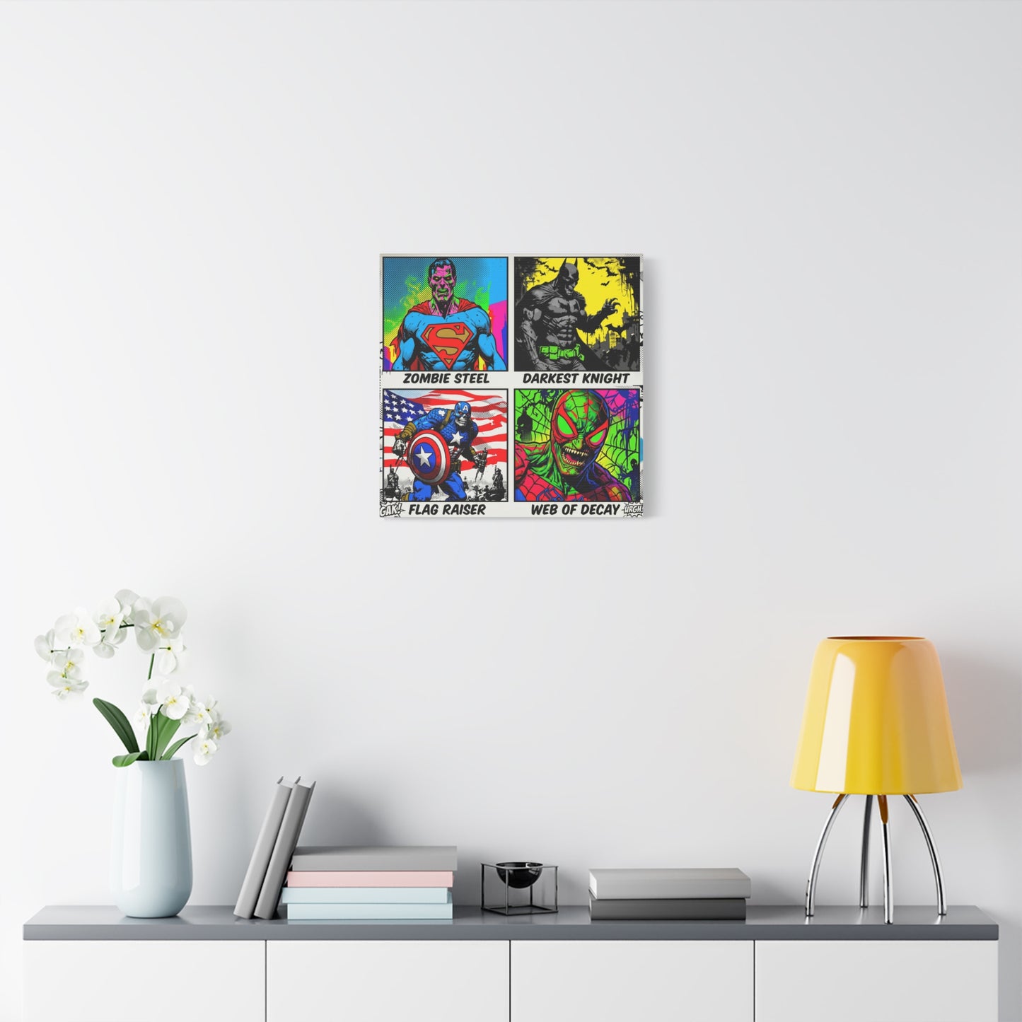 Superhero Pop Canvas Wall Art Print