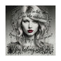 Swift Inspired Fine Art Poster — Monochrome Portrait with Lyrics "You Belong With Me"