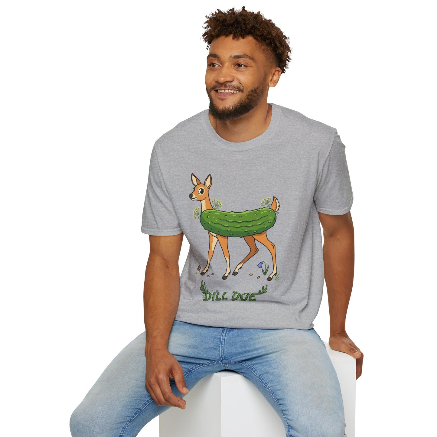 Dill Doe T‑Shirt — Cute Pickle Deer Pun Tee for Nature Lovers & Foodie Fans