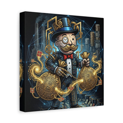 Rich Uncle Pennybags Canvas Wall Art Print
