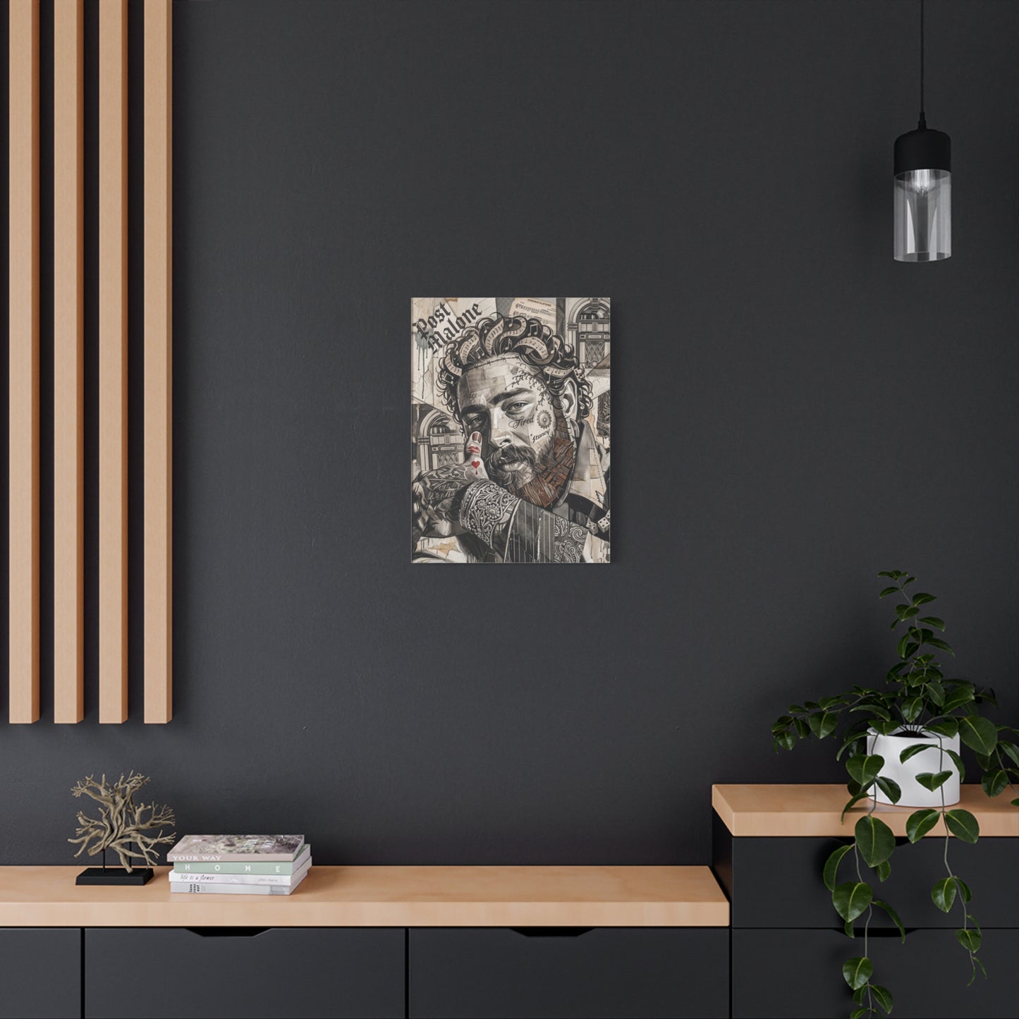 Post Portrait Matte Canvas Wall Art, Stretched 1.25"