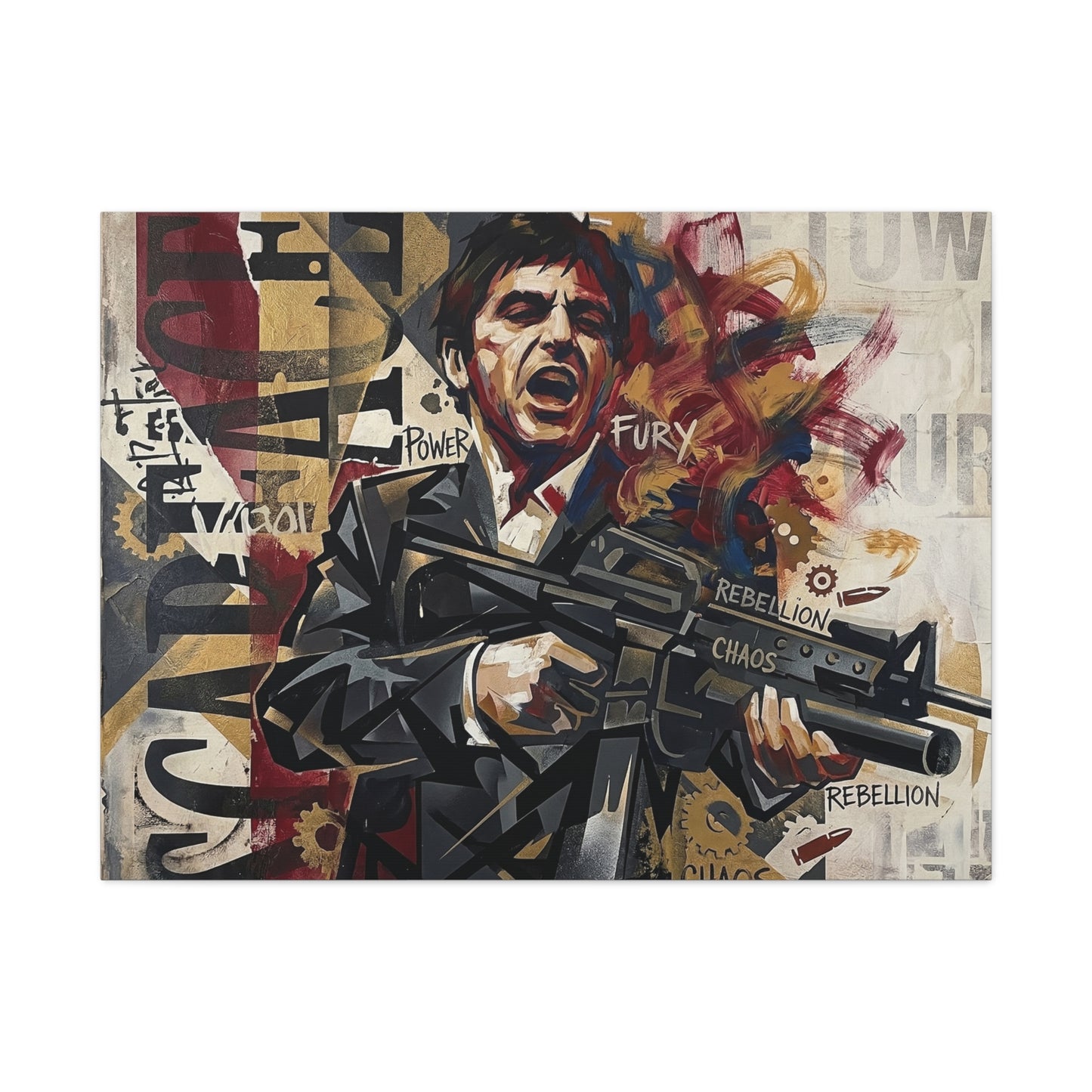 Tony's War Canvas Wall Art Print