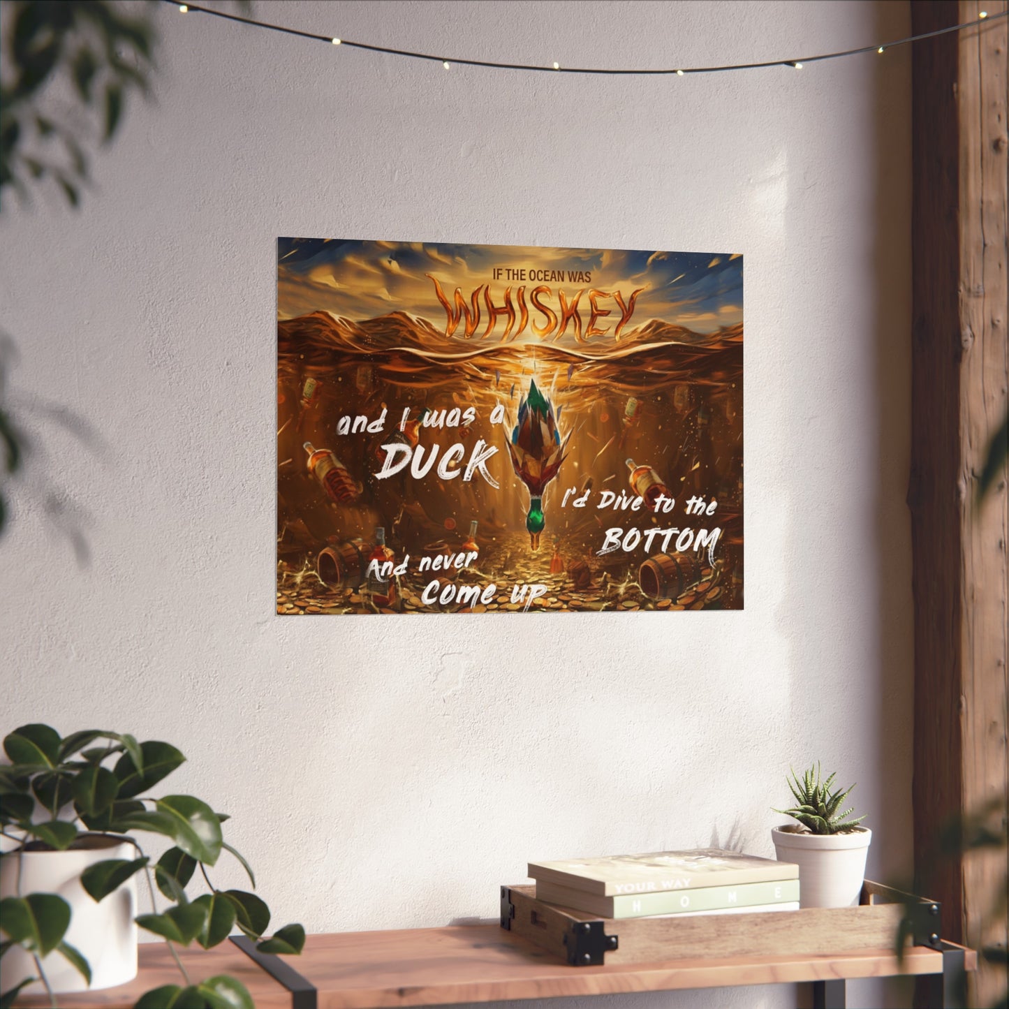 DMB "If the Ocean Was Whiskey" Duck Dive Decorative Print