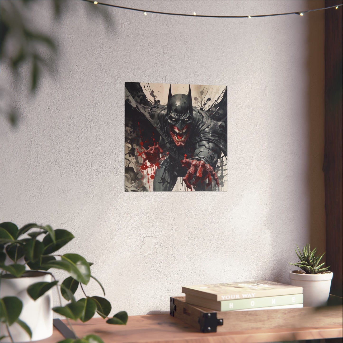 Batman Horror Art Poster Print — Dark Bloody Comic Fine Art Print