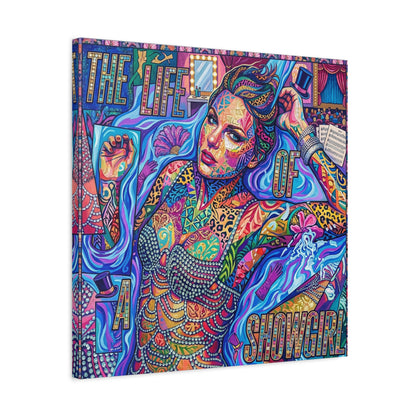 Showgirl Pop Abstract Canvas Wall Art Print