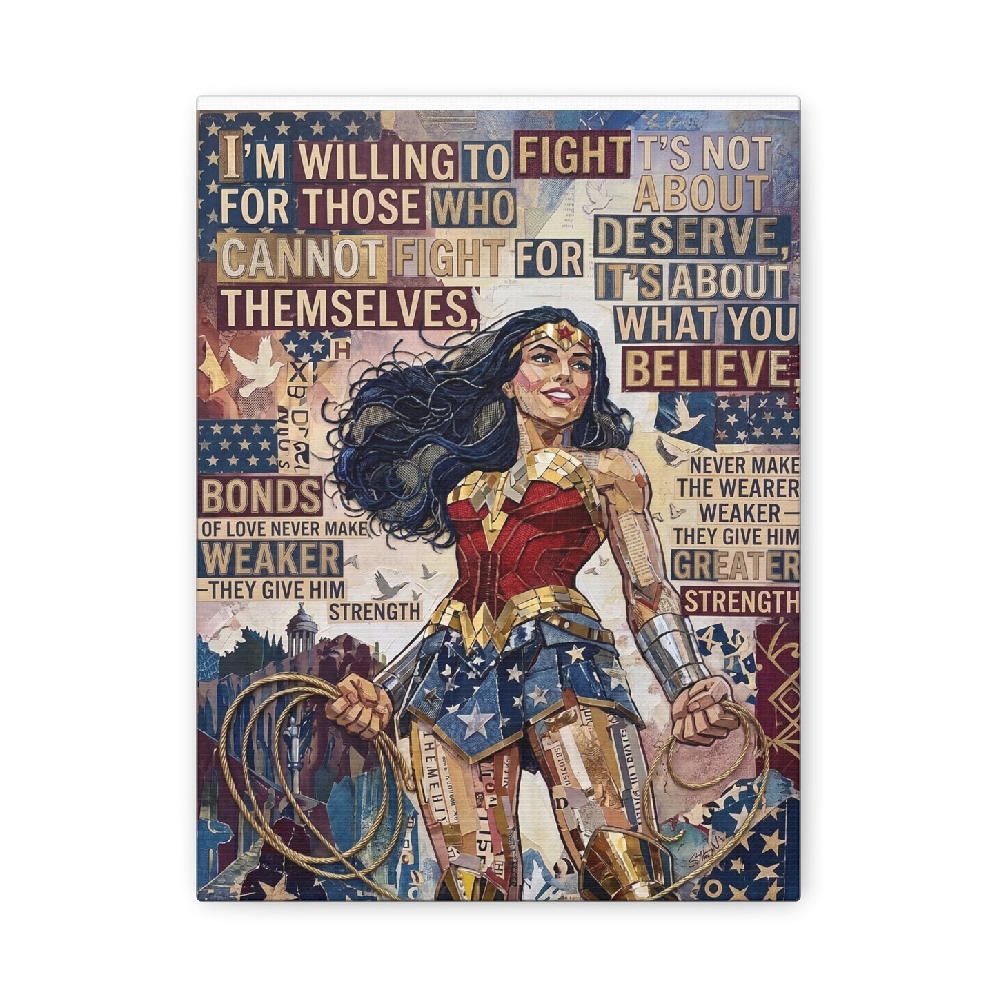 Woman Warrior Canvas Wall Art Print