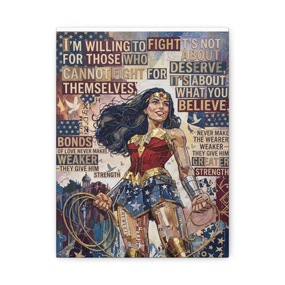 Woman Warrior Canvas Wall Art Print