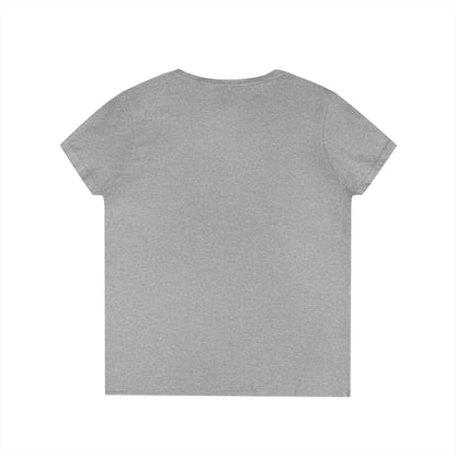 V-Neck T-Shirt — "She's a Cuntry Music Fan" Retro Typography Tee