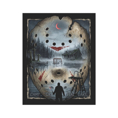Horror Camp Camp Crystal Lake Jason Mask Art Print