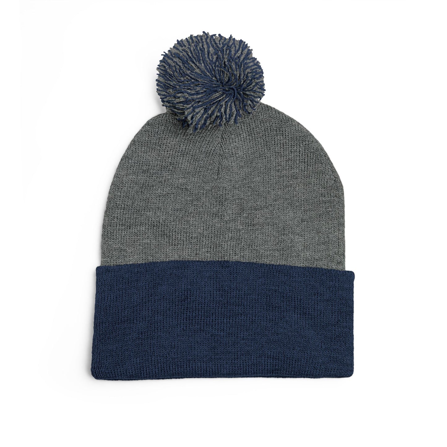 Embroidered Pom-Pom Beanie — "Spitters Are Quitters!" Cozy Winter Hat