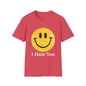 Funny 'I Hate You' Smiley T-Shirt — Retro Distressed Yellow Smiley Tee