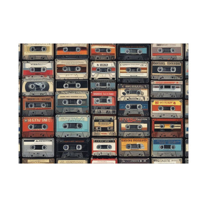 Cassette Tape Collage Fine Art Poster