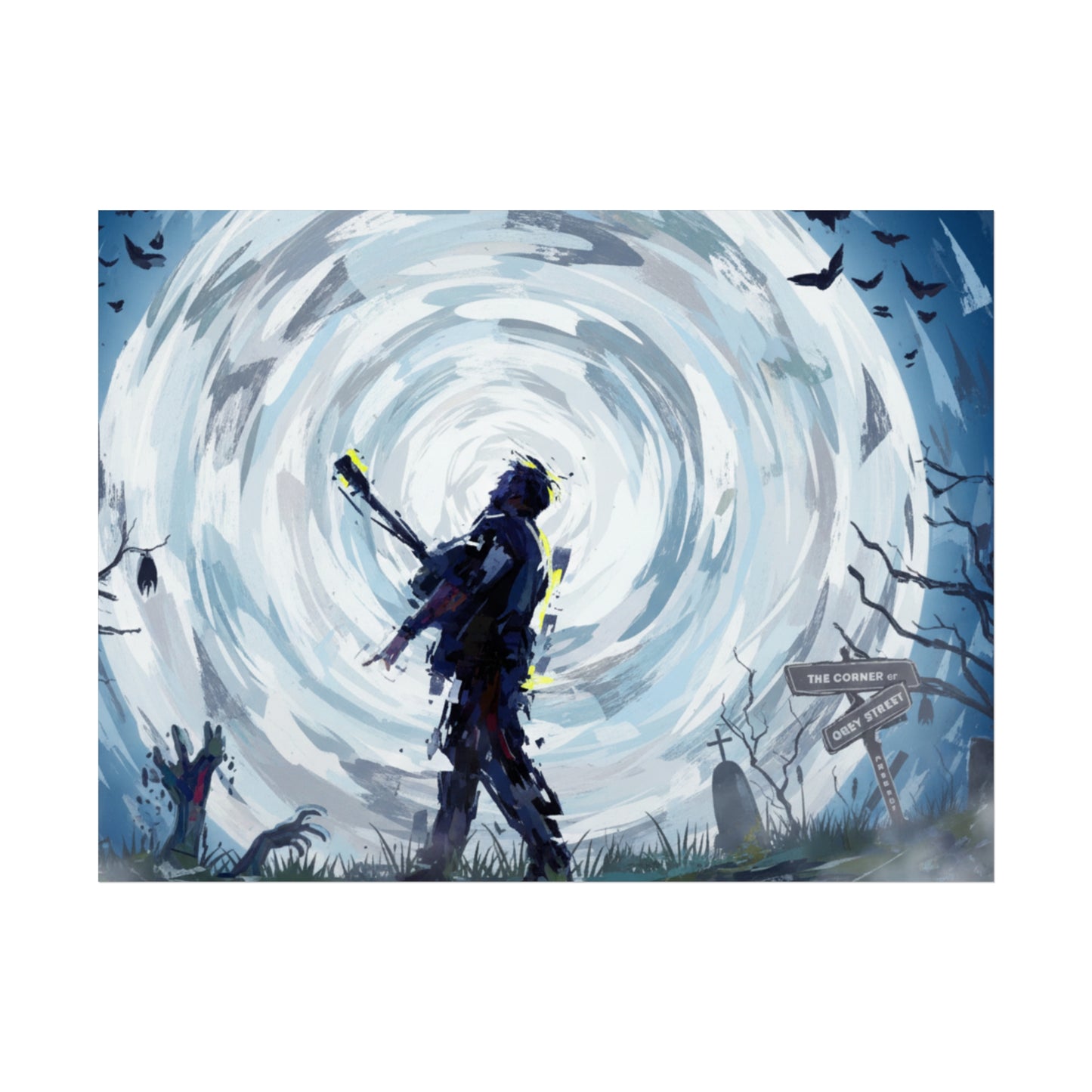 DMB Halloween Fine Art Poster Print — Rock Apocalypse Wall Art