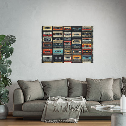 Cassette Tape Collage Fine Art Poster