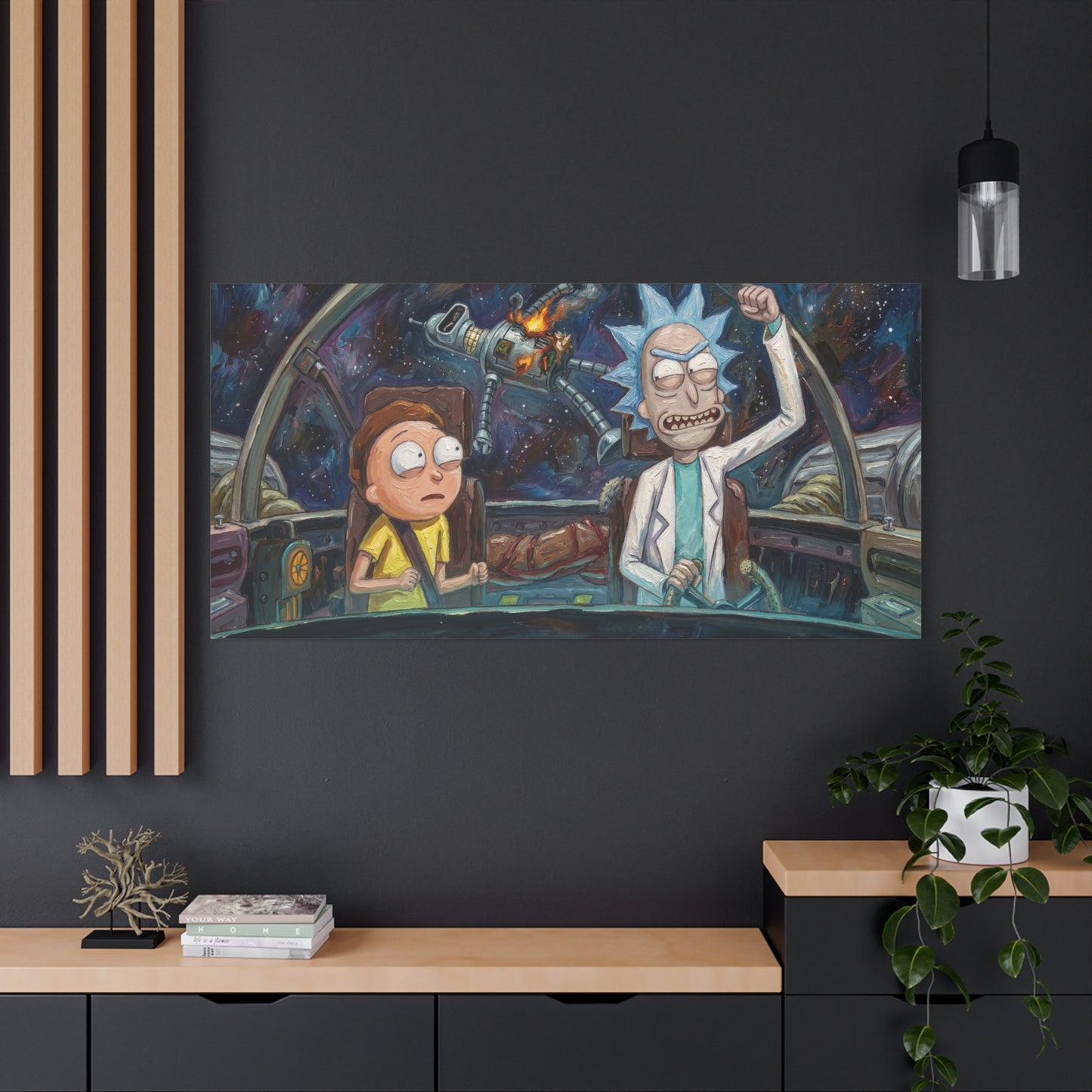 Ricks World 1 Abstract Canvas Wall Art — Matte Stretched 1.25"