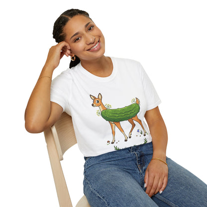 Dill Doe T‑Shirt — Cute Pickle Deer Pun Tee for Nature Lovers & Foodie Fans