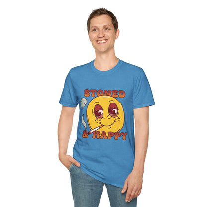 Stoned & Happy Smiley T-Shirt