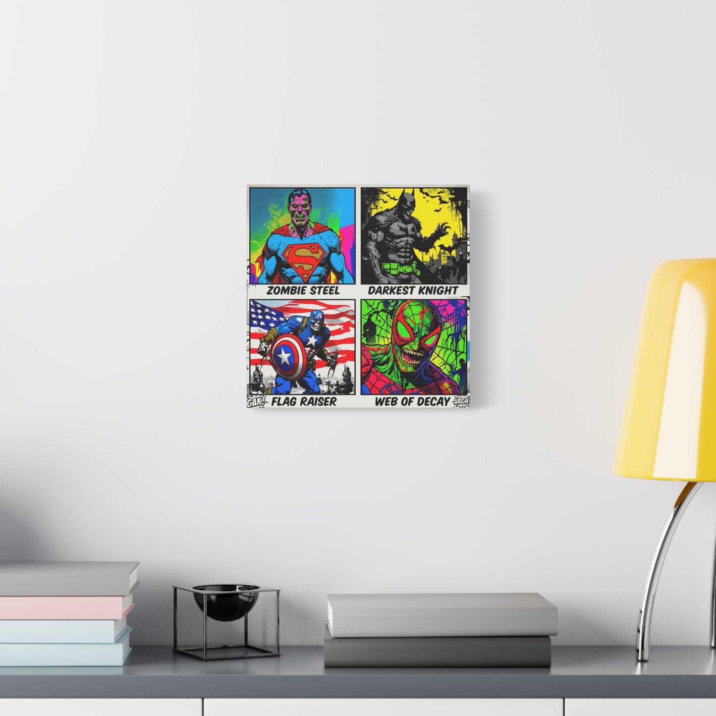Superhero Pop Canvas Wall Art Print