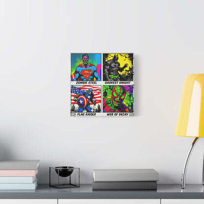 Superhero Pop Canvas Wall Art Print