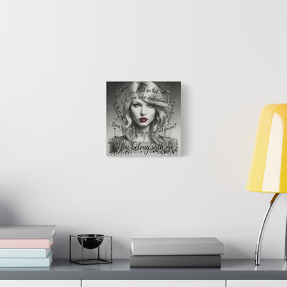 Swift Inspired "You Belong With Me" — Matte Stretched Canvas Wall Art