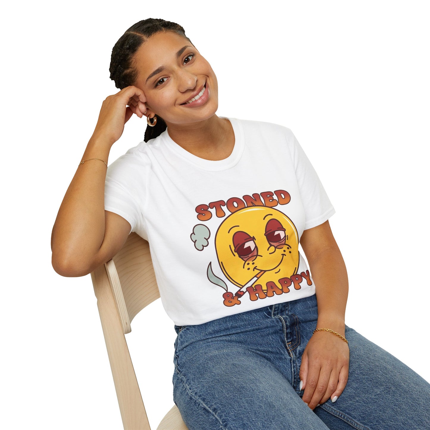 Stoned & Happy Smiley T-Shirt