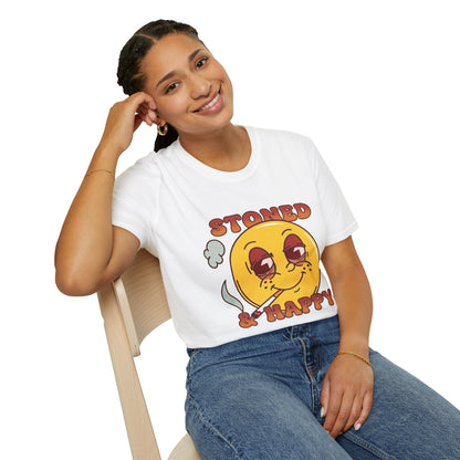 Stoned & Happy Smiley T-Shirt