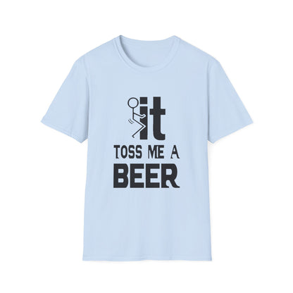 Funny 'Toss Me a Beer' T-Shirt – Beer Toss Party Tee