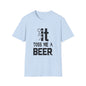 Funny 'Toss Me a Beer' T-Shirt – Beer Toss Party Tee