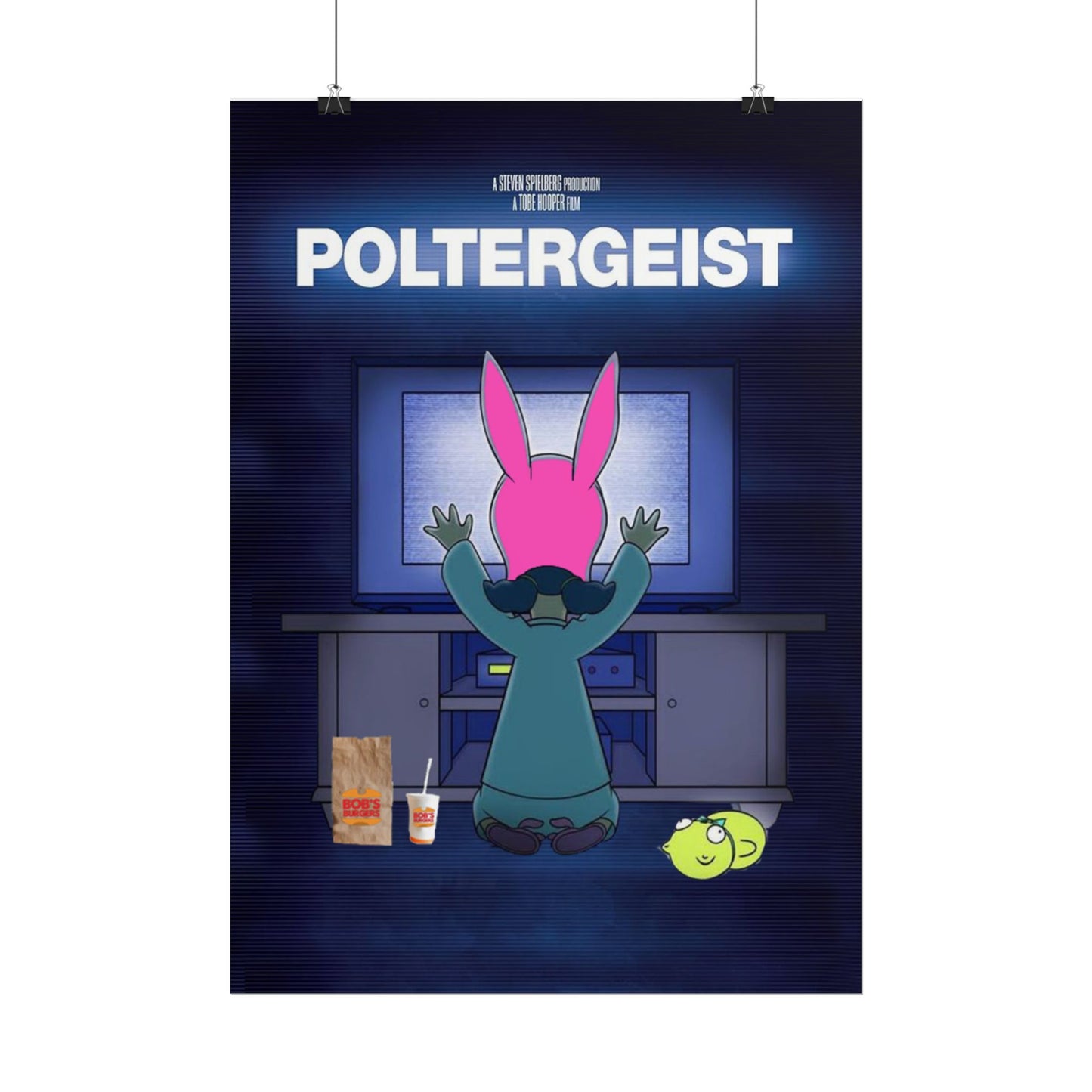 Poltergeist Burger Movie Poster - Rolled Horror Poster