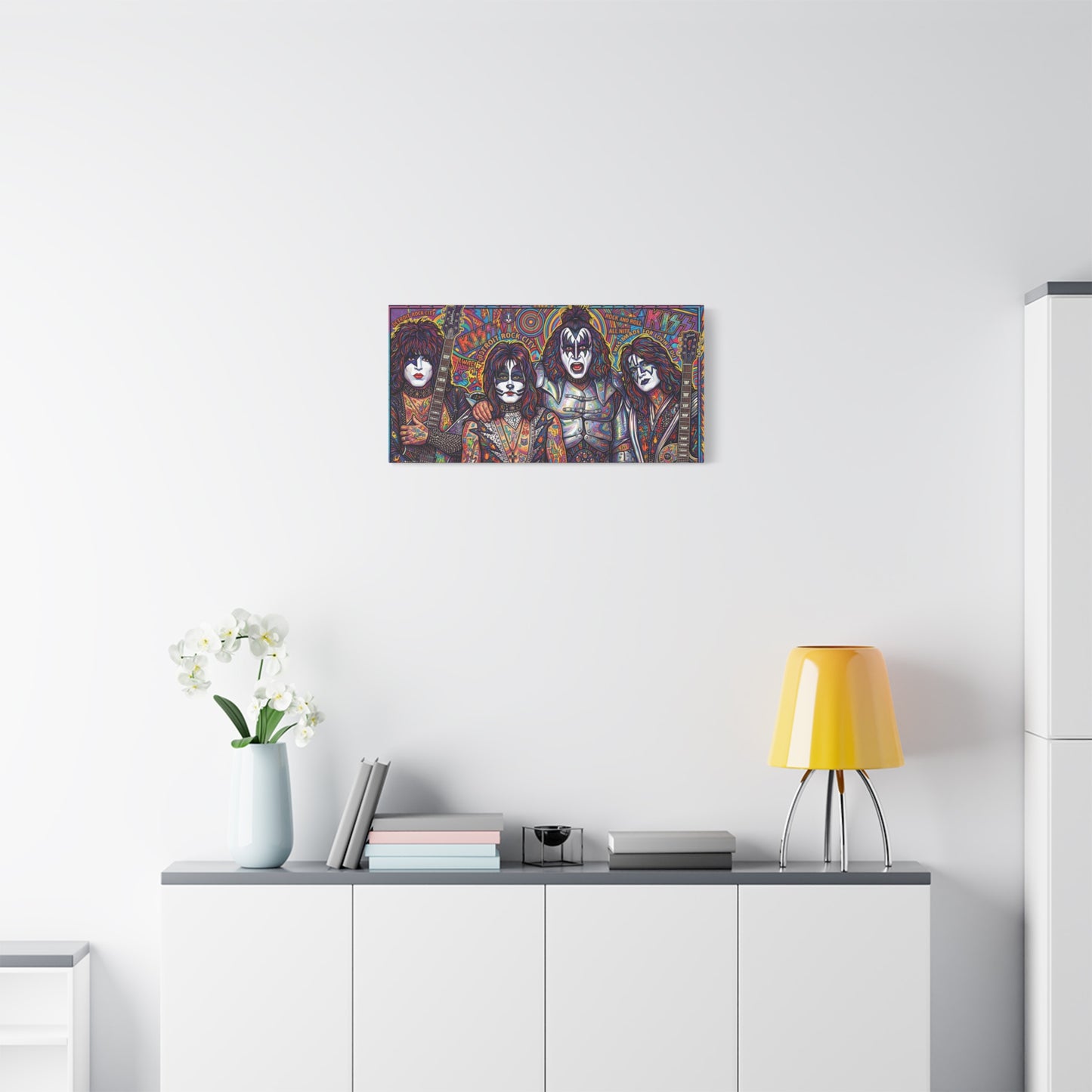 Hottest Band in the Land Abstract Canvas Wall Art — Matte Stretched 1.25"