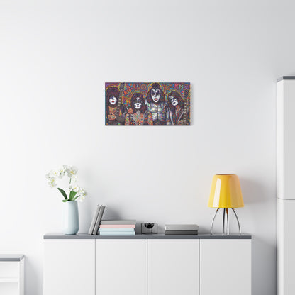 Hottest Band in the Land Abstract Canvas Wall Art — Matte Stretched 1.25"