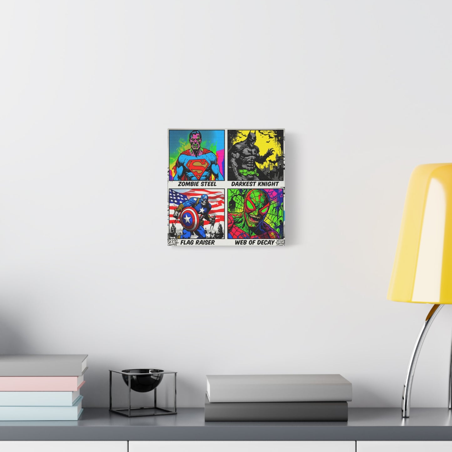 Superhero Pop Canvas Wall Art Print
