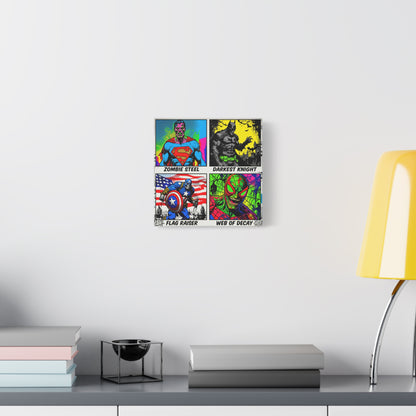 Superhero Pop Canvas Wall Art Print