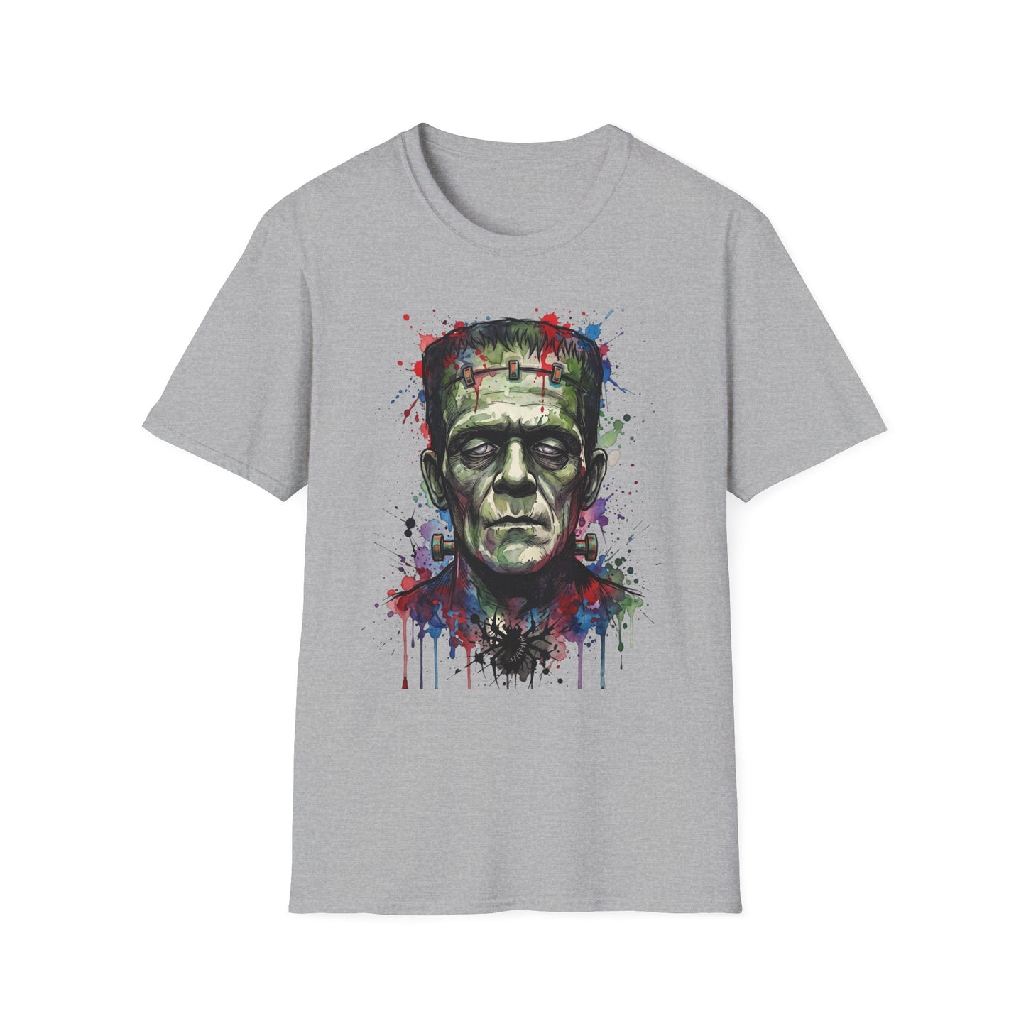 Frankenstein Watercolor Portrait T-Shirt
