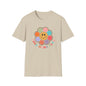 Cool Moms Club T-Shirt — Retro Floral Smiley Tee for Trendy Moms