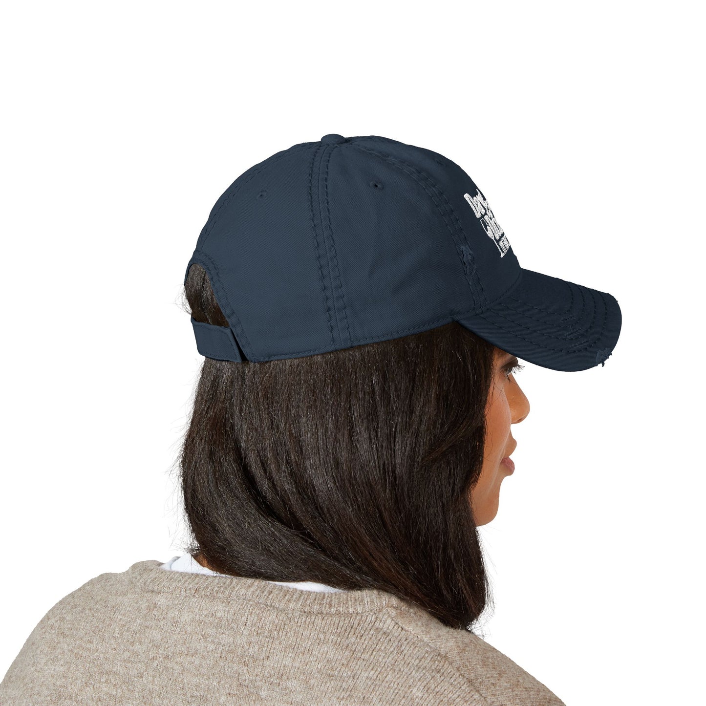 Day Drinking Squad Distressed Dad Hat — Embroidered Casual Baseball Cap