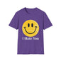 Funny 'I Hate You' Smiley T-Shirt — Retro Distressed Yellow Smiley Tee