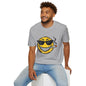 Smokin' Cool Emoji T-Shirt — Retro Grinning Face with Sunglasses & Cigar