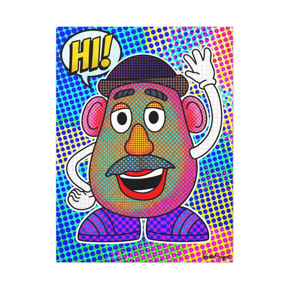 Mr. Head Abstract Canvas Wall Art Print — Matte Stretched Canvas