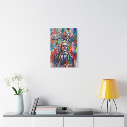 Beetlejuice 'It's Showtime!' Matte Stretched Canvas
