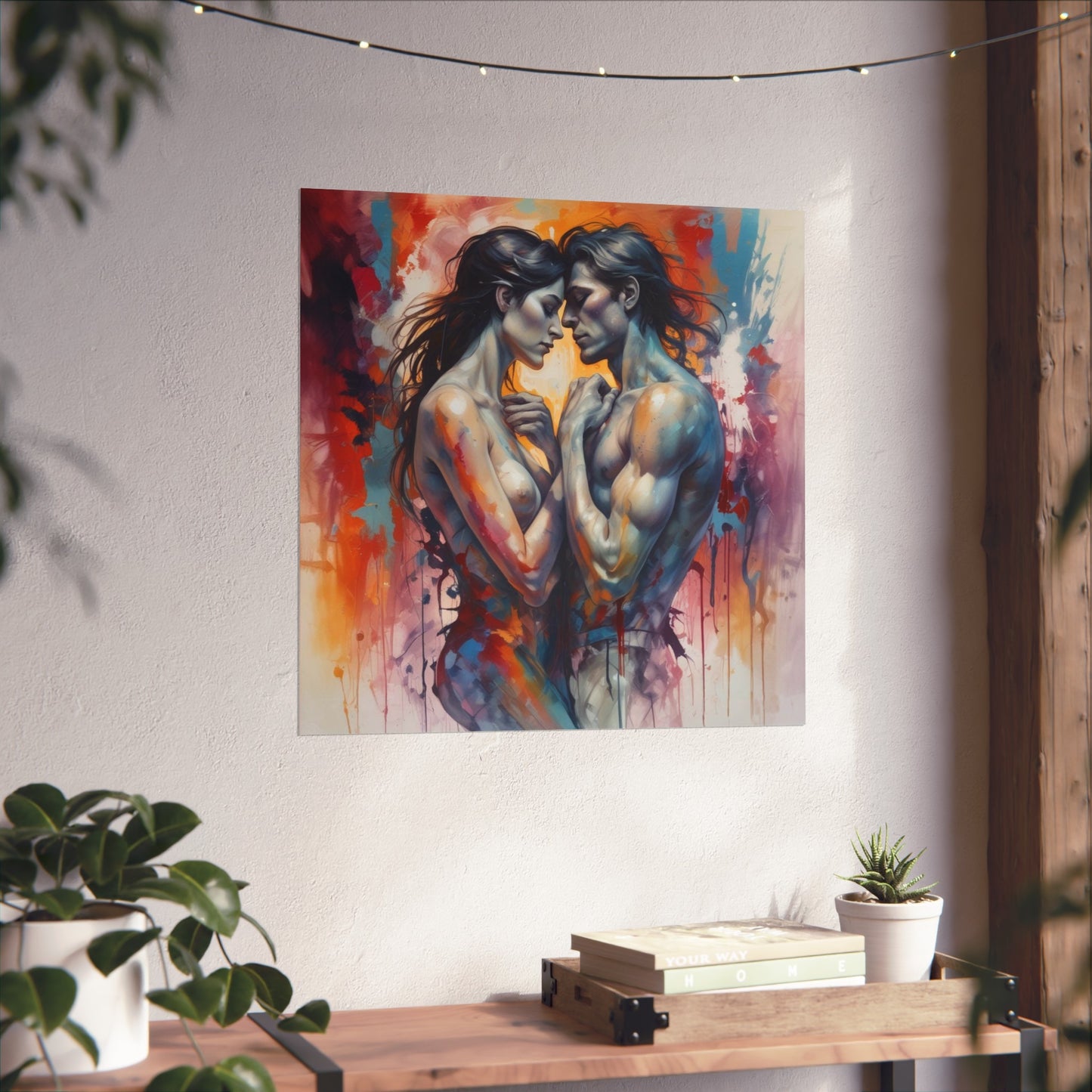 Romantic Embrace Fine Art Poster