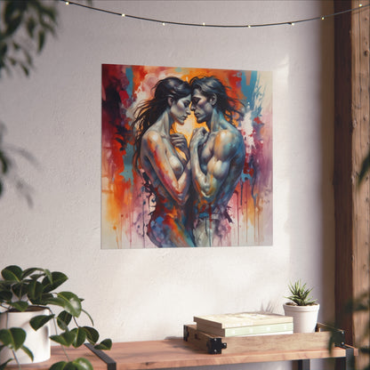 Romantic Embrace Fine Art Poster